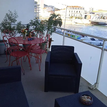 Апартаменты Cosy Terrasse Vue Quai Canal + Parking *